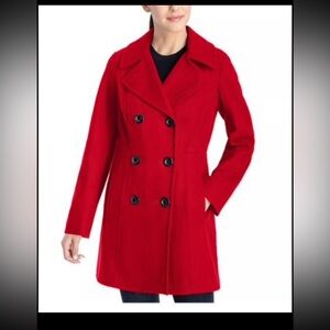 Anne Klein red winter coat. Barely used!